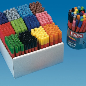 Berol Colour Broad Fibre Tip Pens - 42 Assorted Colours
