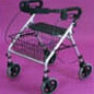 Aluminium Rollator With Height Adjustable Seat