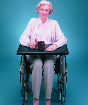 Soft top Wheelchair Tray
