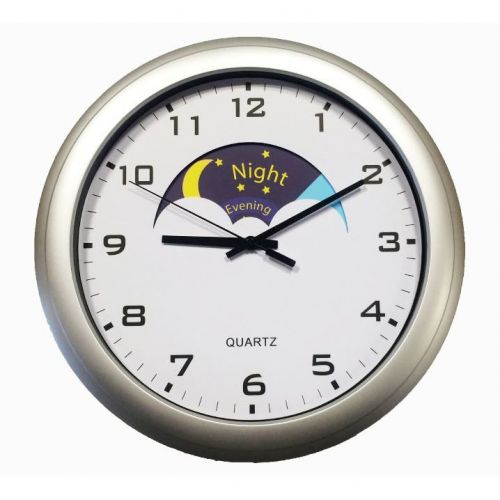 Analogue Dementia Care Day/Night Clock Essential Aids UK