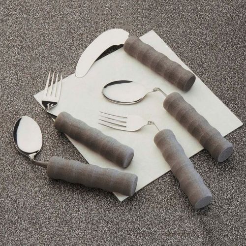 Lightweight Foam Handled Angled Cutlery Essential Aids UK