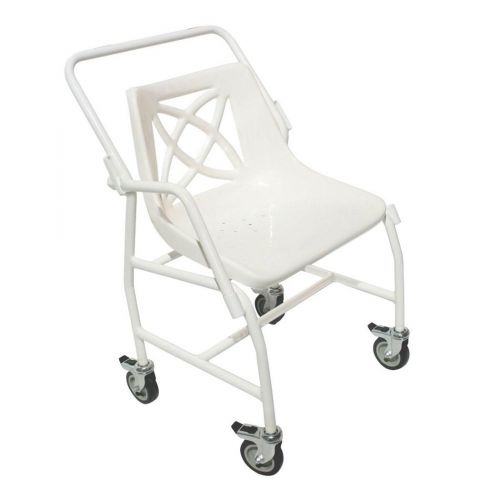 Mobile Shower Chair with Detachable Arms Essential Aids UK