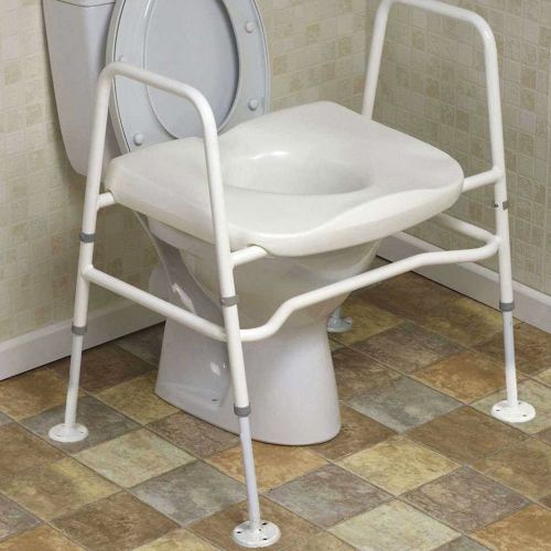Mowbray Extra Wide Toilet Seat and Frame Essential Aids UK